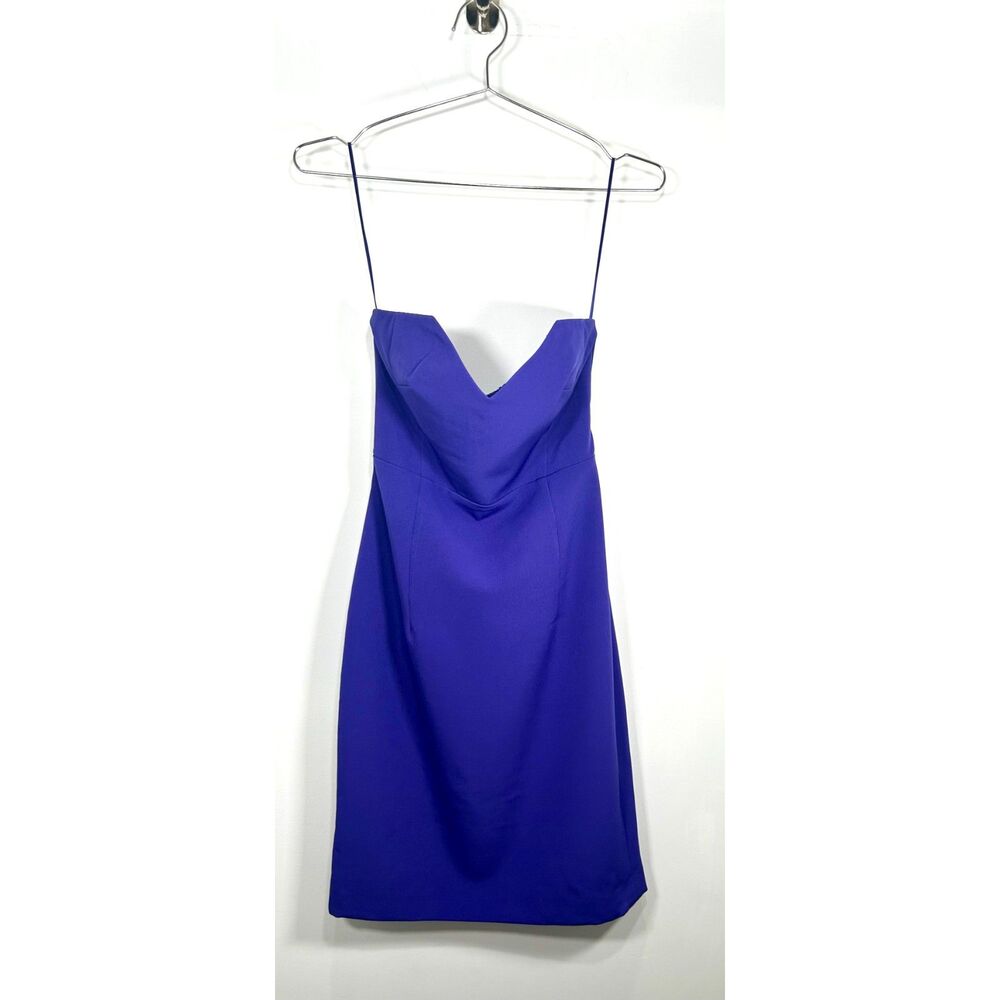 French Connection Echo Crepe Midi Dress in Cobalt Violet – Size 0 - NWT - Picture 5 of 9